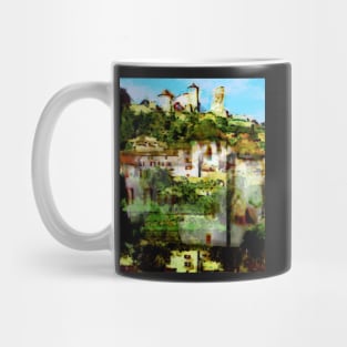 Grimaud, Village in South of France,  in the Provence Mug